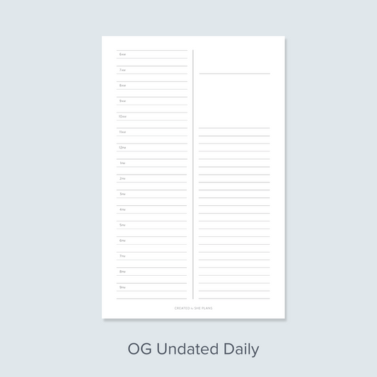 OG Daily Discbound Inserts (31 days)