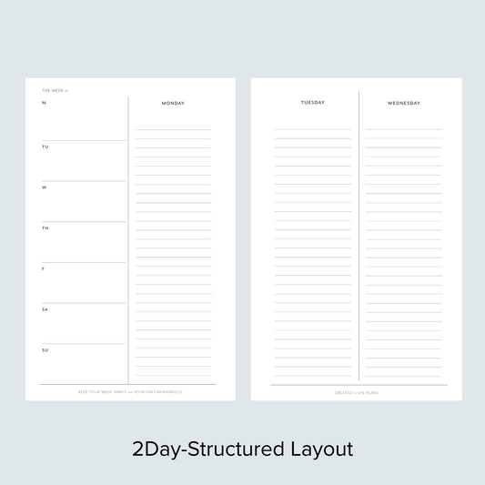 2Day-Structured Discbound Inserts (6 Months)