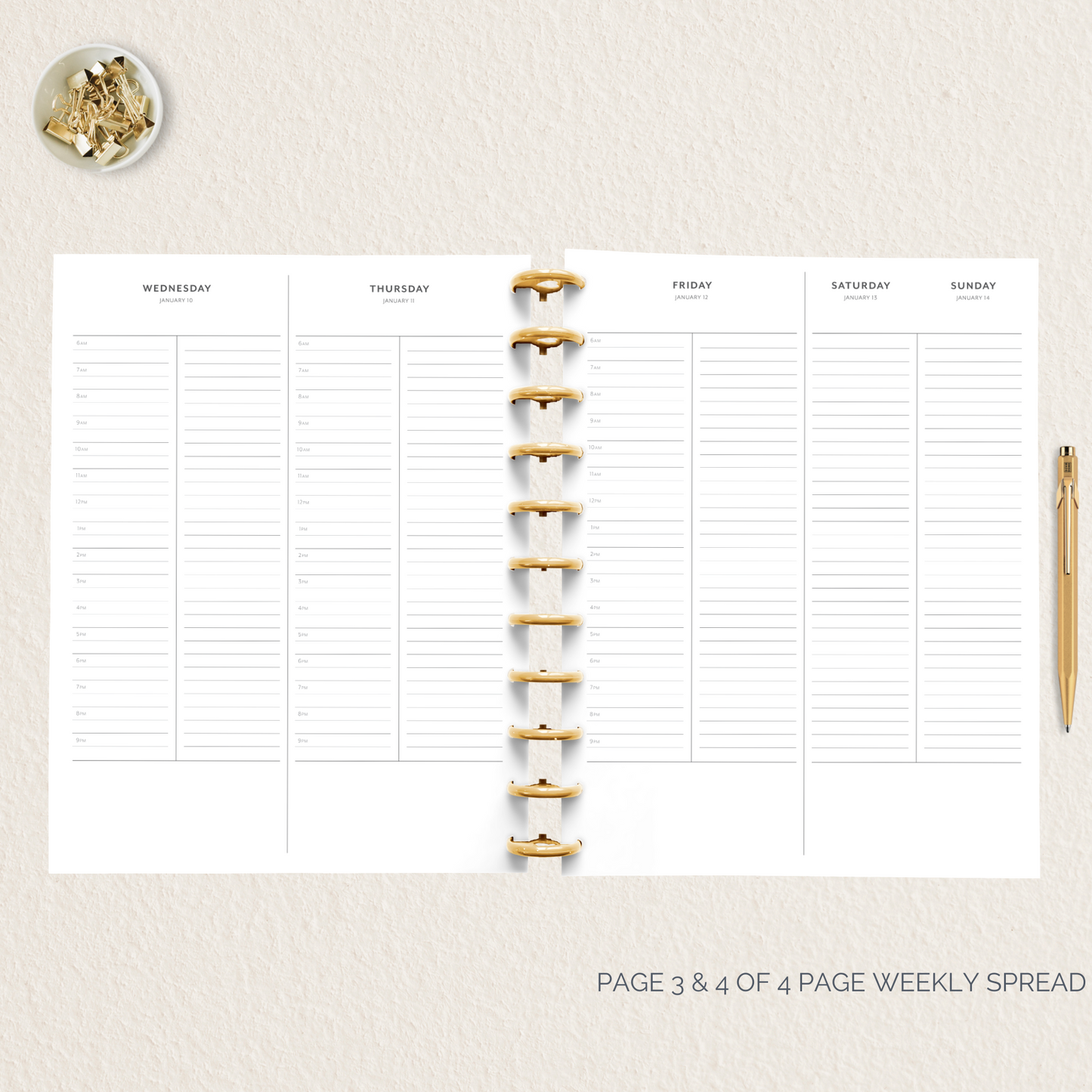 2Day Daily Planner Printable (Letter Size)