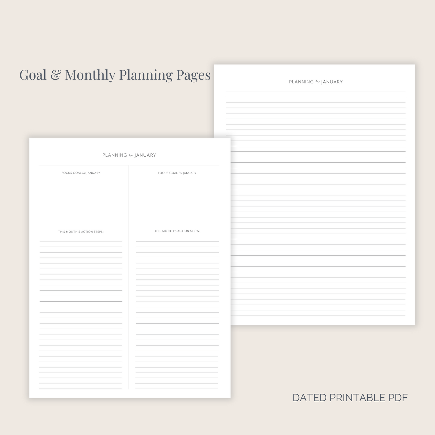 The Weekday Planner Printable (Letter Size)