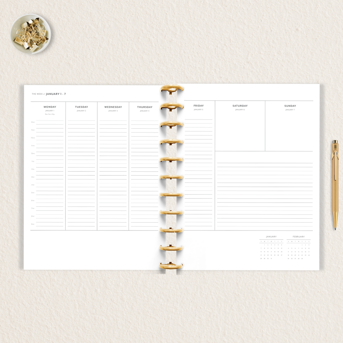 The Weekday Planner Printable (Letter Size)