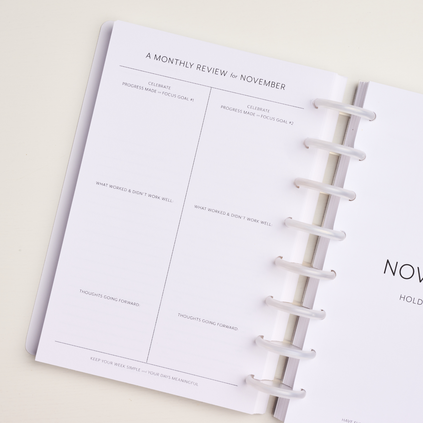 Dated Daily Planner Insert (Full Year 2026)