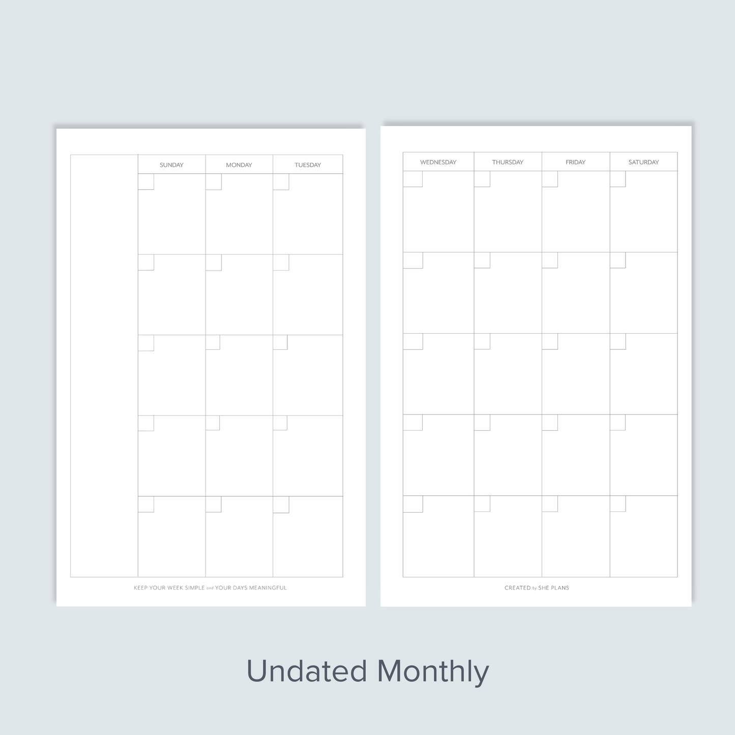 Sample Pack "Plan Your Way" Discbound Inserts