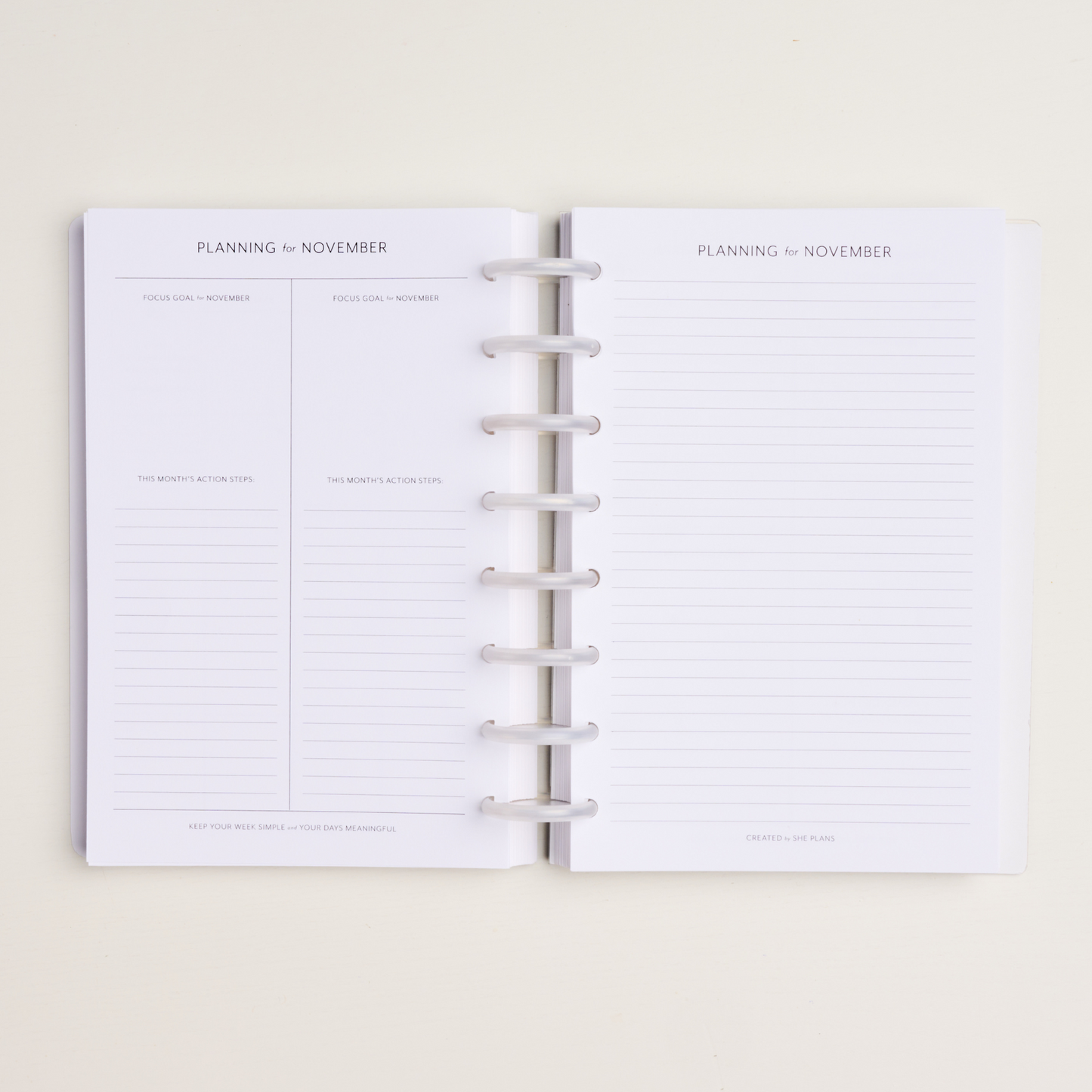 Dated Daily Planner Insert (Full Year 2026)