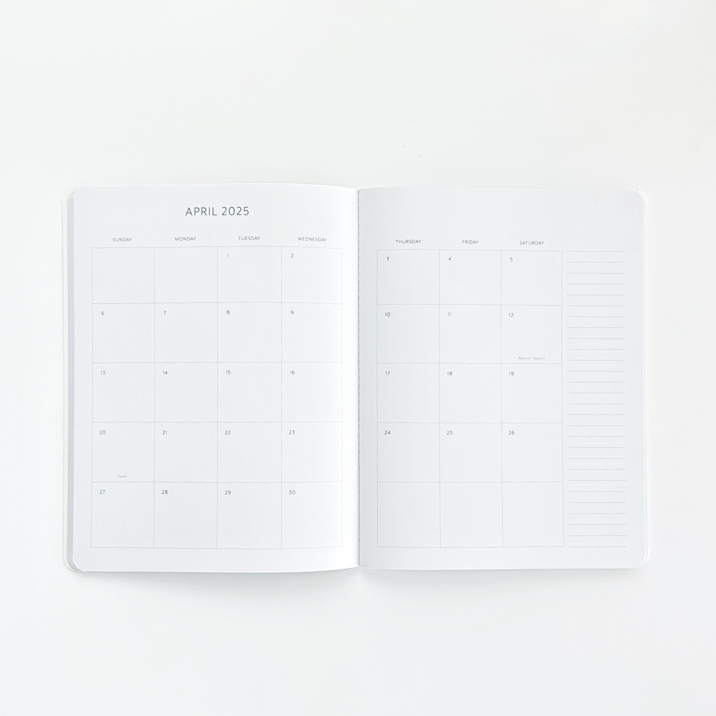 2025 Monthly Sewn Planner