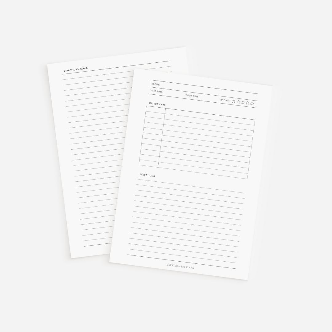 Recipe Insert