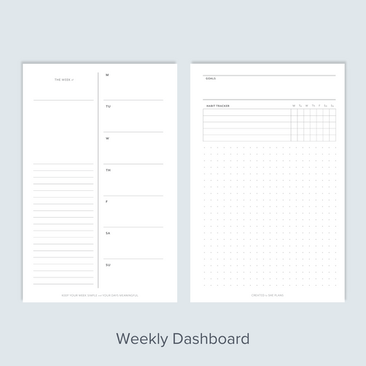Weekly Dashboard Discbound Inserts (6 Months)