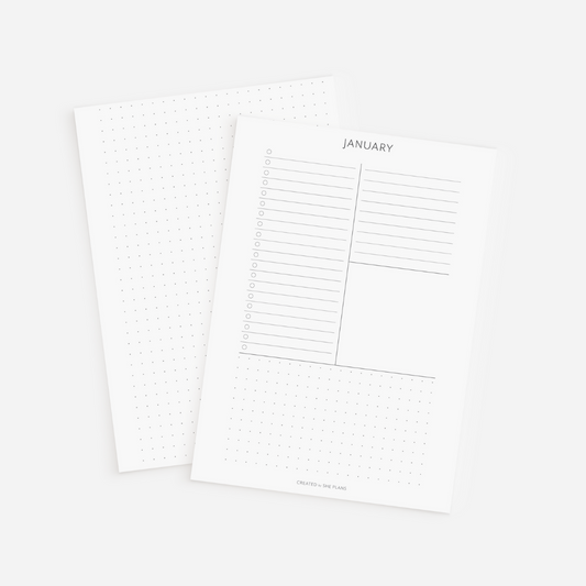 Monthly Personal Overview Insert