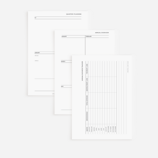 Annual Business Overview Inserts