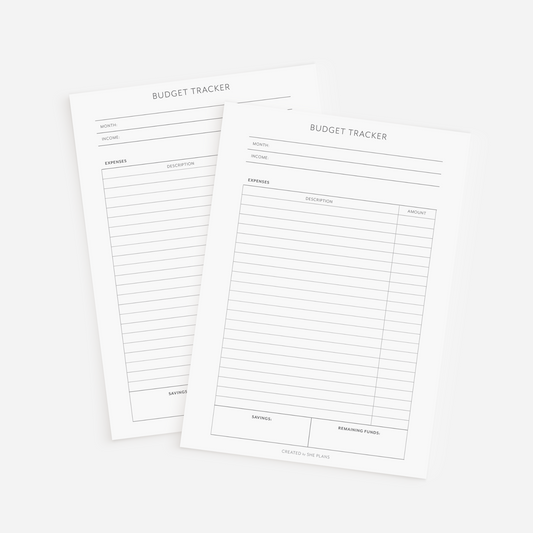 Budget Tracker Inserts