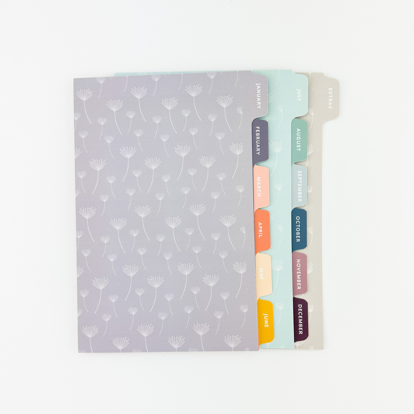 Half Letter Monthly Divider Tabs