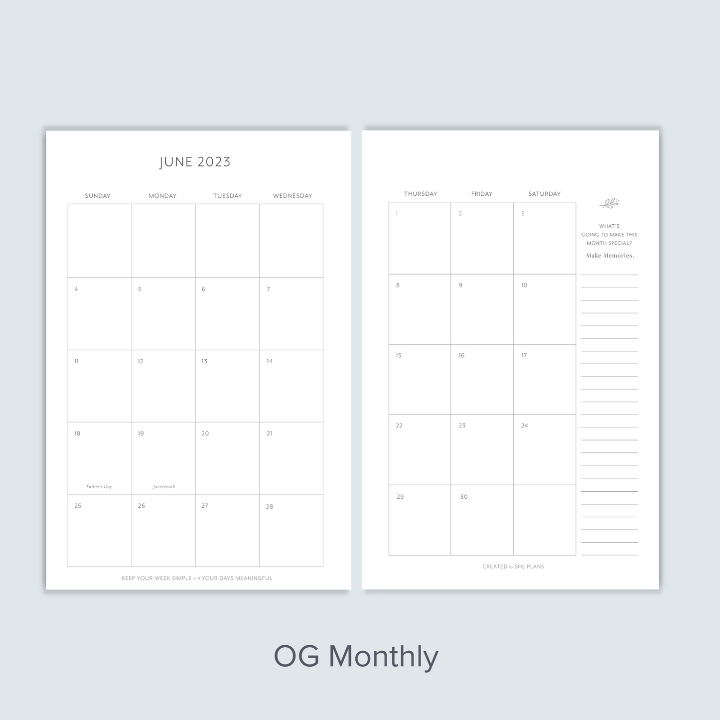 OG Monthly Discbound Inserts (6 Months)