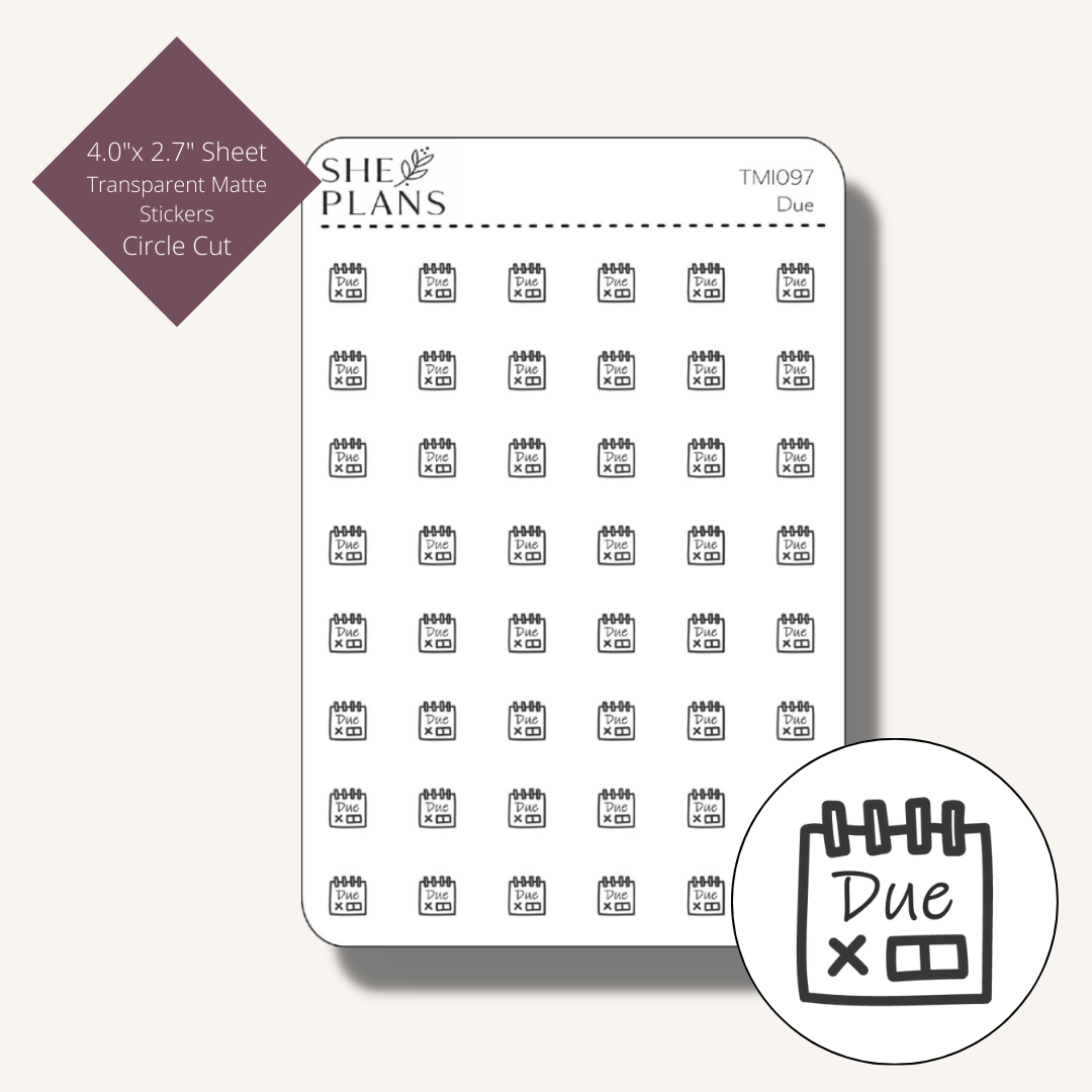 Due Icon Stickers (Transparent)