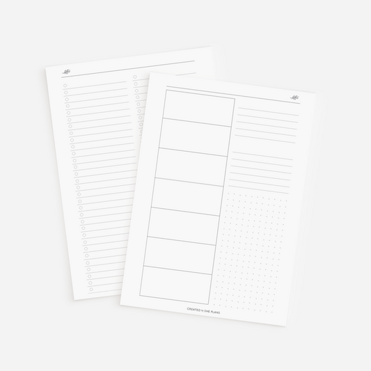 Meal Planner Inserts
