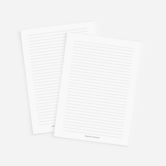 Lined Notes Inserts