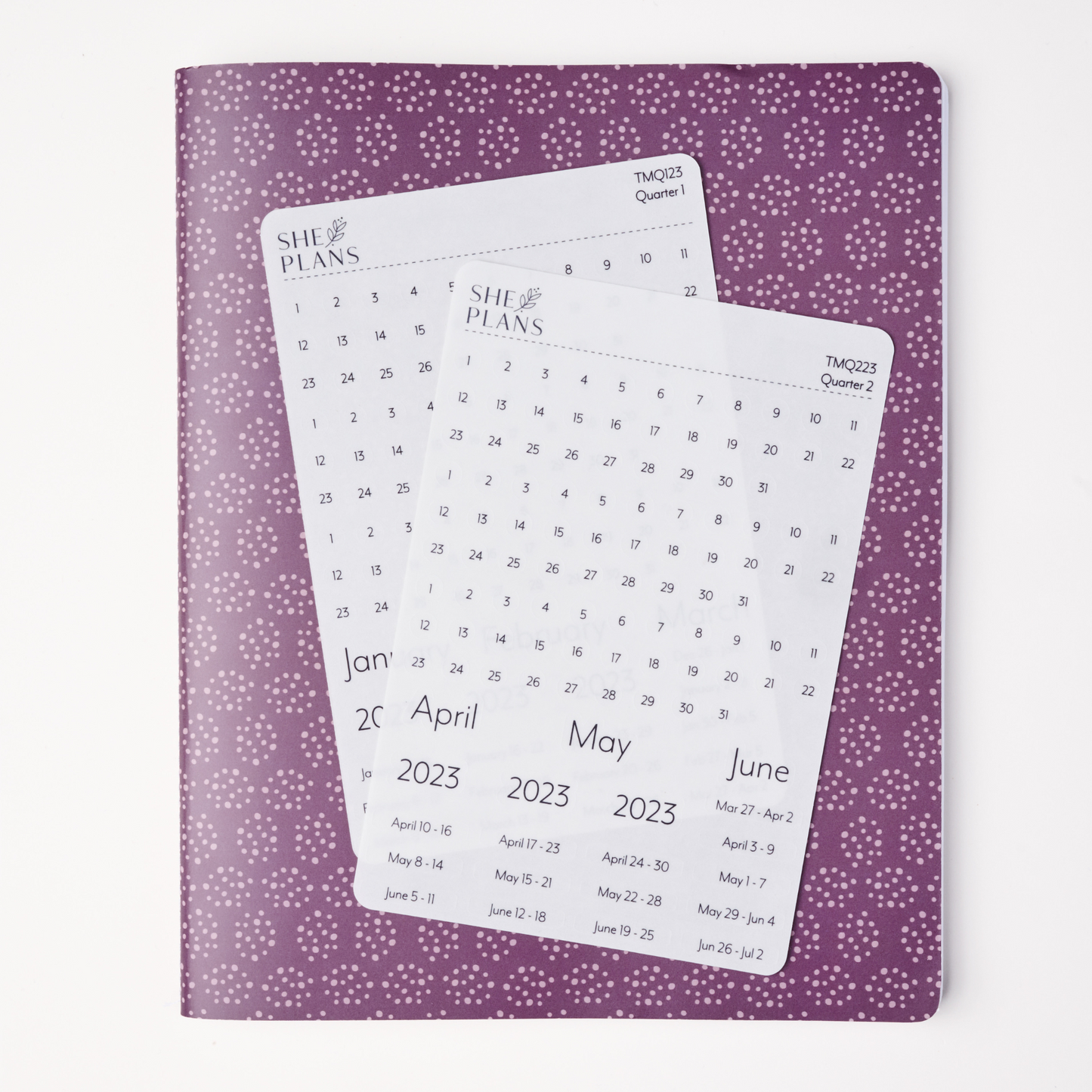 3 Month Date Dot Sticker Sheet