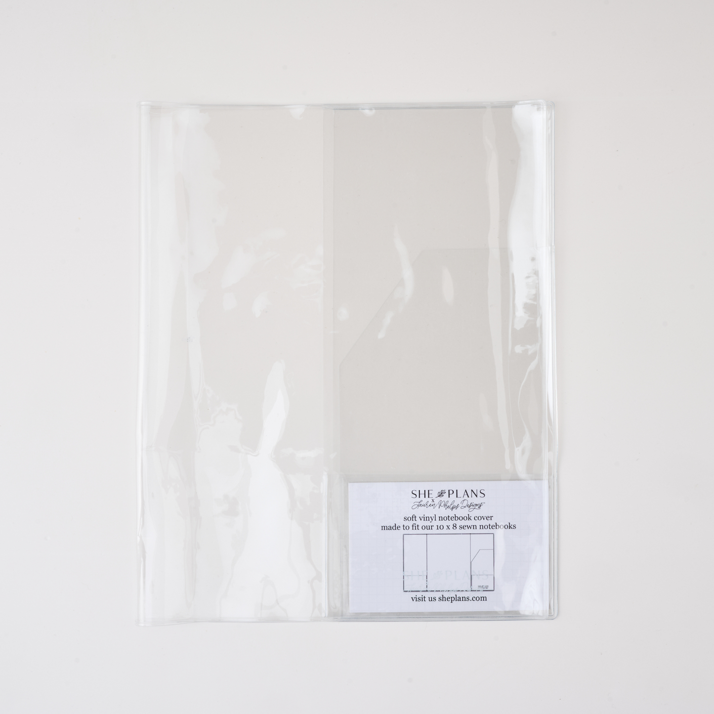 Clear Vinyl Planner Cover 8x10