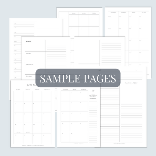 Sample Pack "Plan Your Way" Discbound Inserts