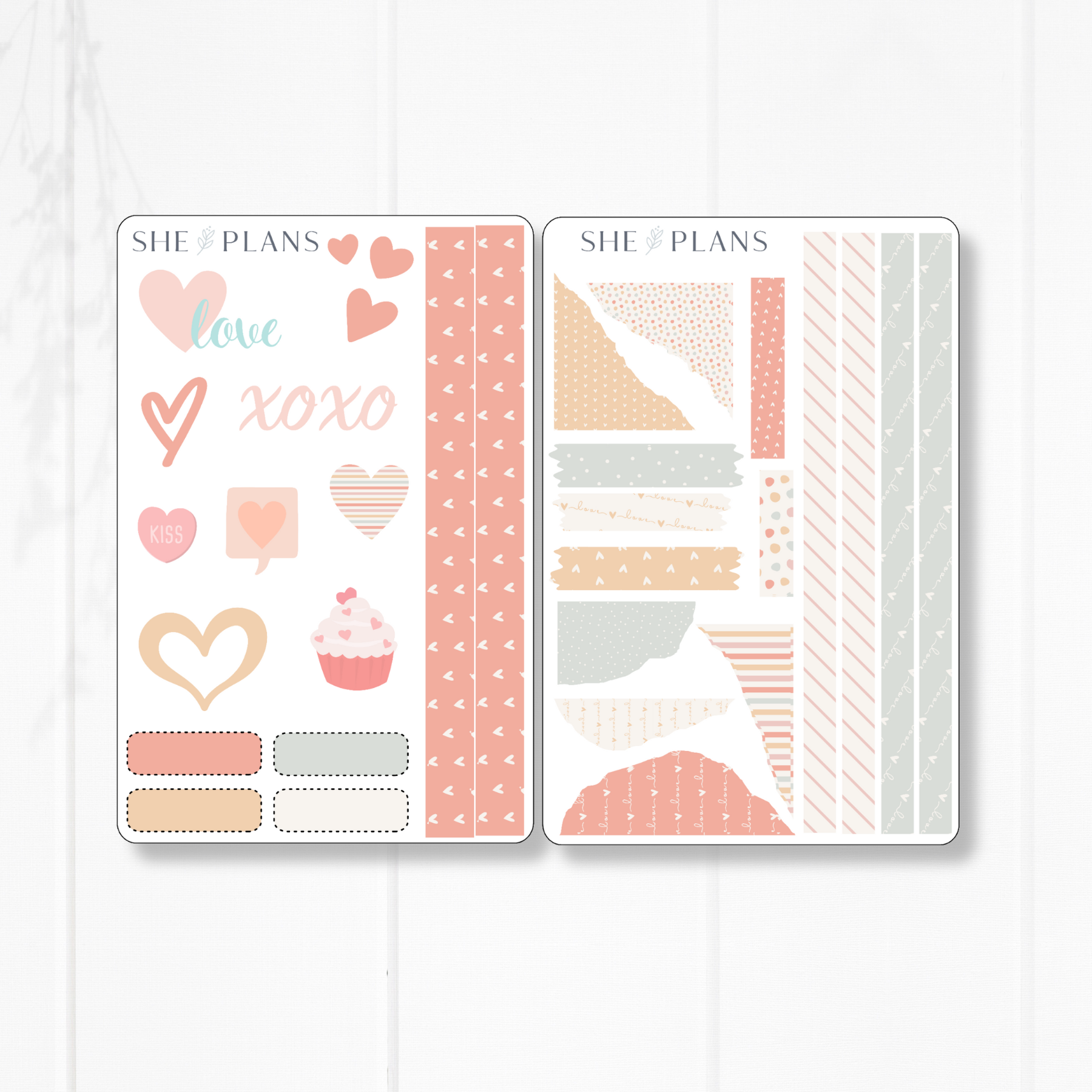 In Plan Sticker Heart Sticker Kit – She Plans