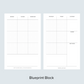 Blueprint Block Discbound Inserts (6 Months)