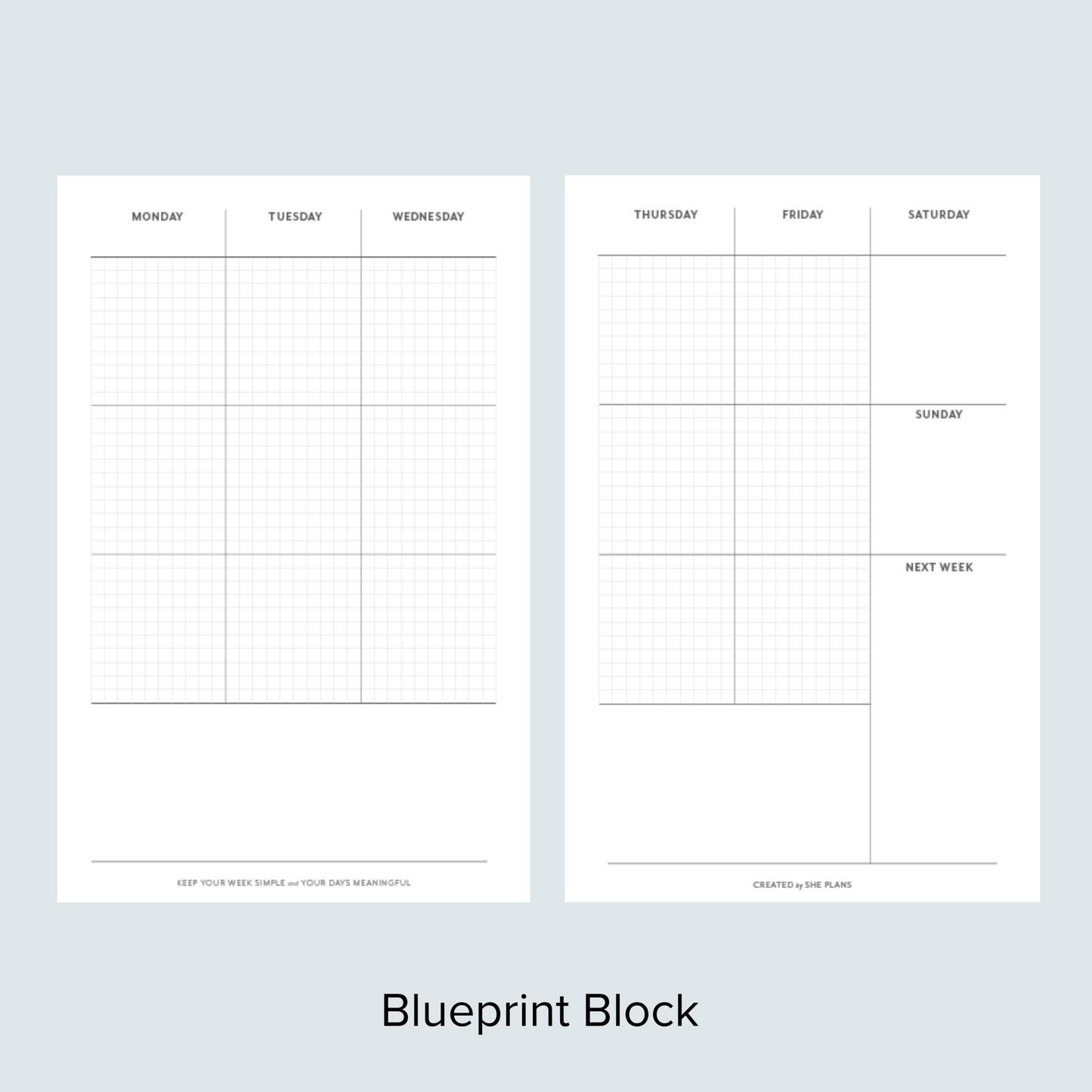 Blueprint Block Discbound Inserts (6 Months)