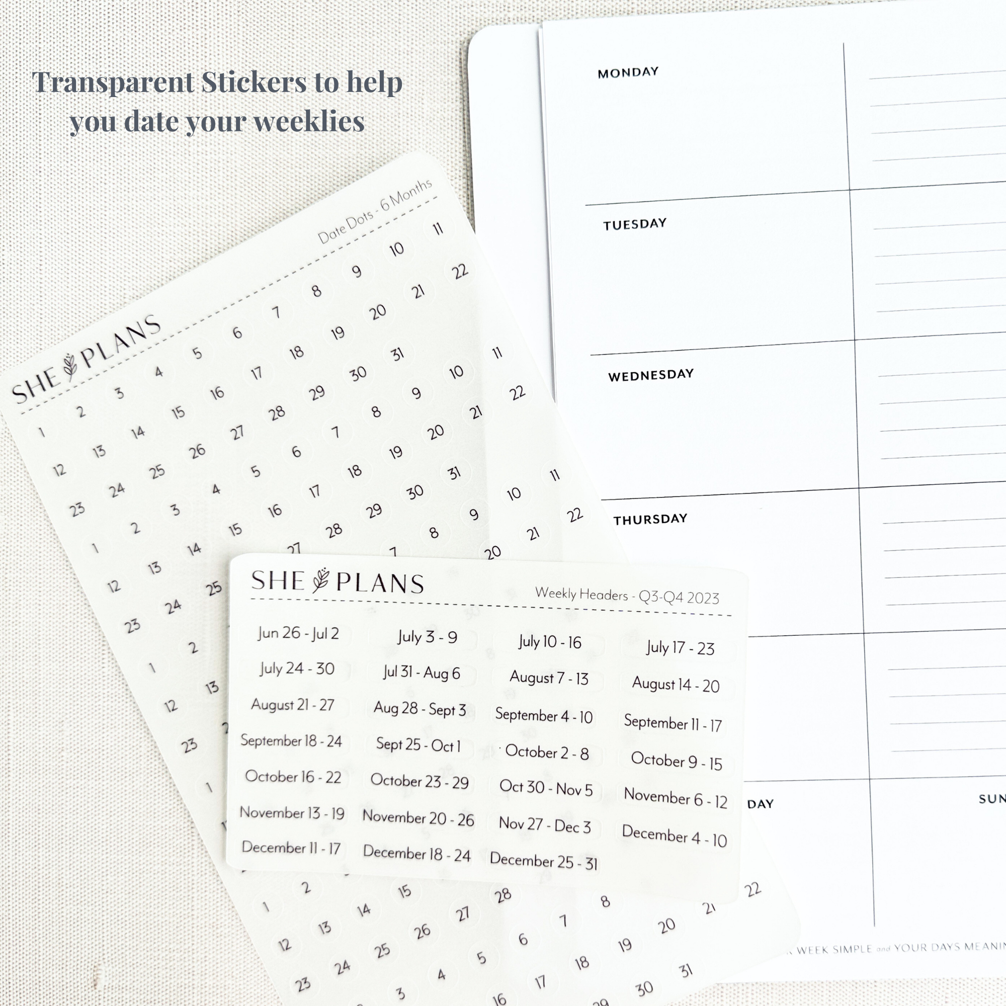 She Builds Sticker Transparent Stickers – She Plans