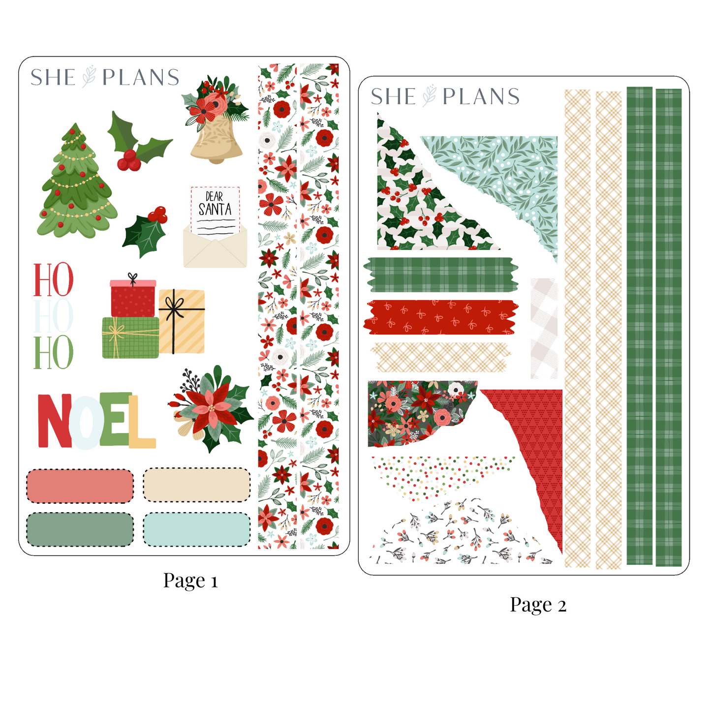 December Sticker Sheets