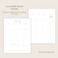 2026 Monthly Planner Printable