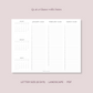 2026 Printable Quarterly At-A-Glance Planner
