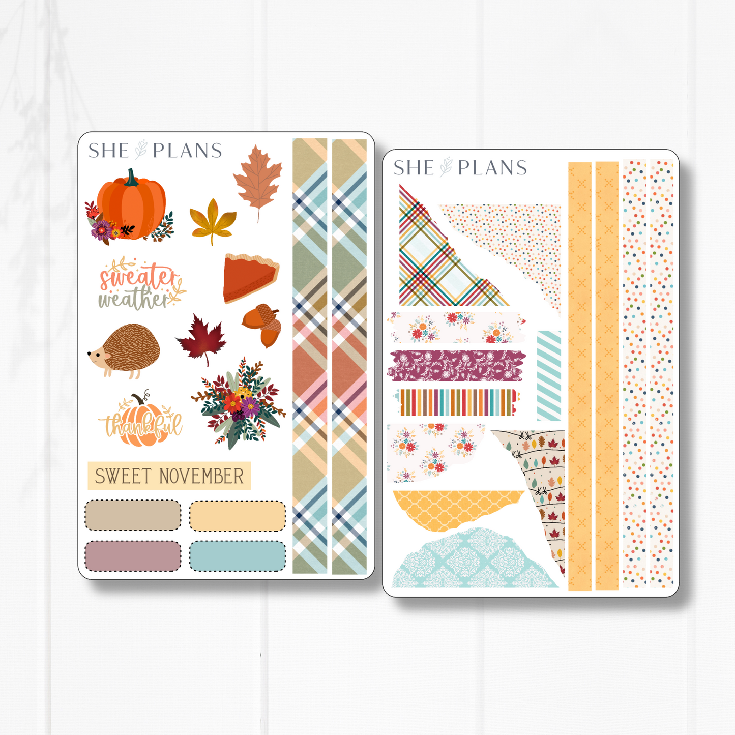 November Sticker Sheets