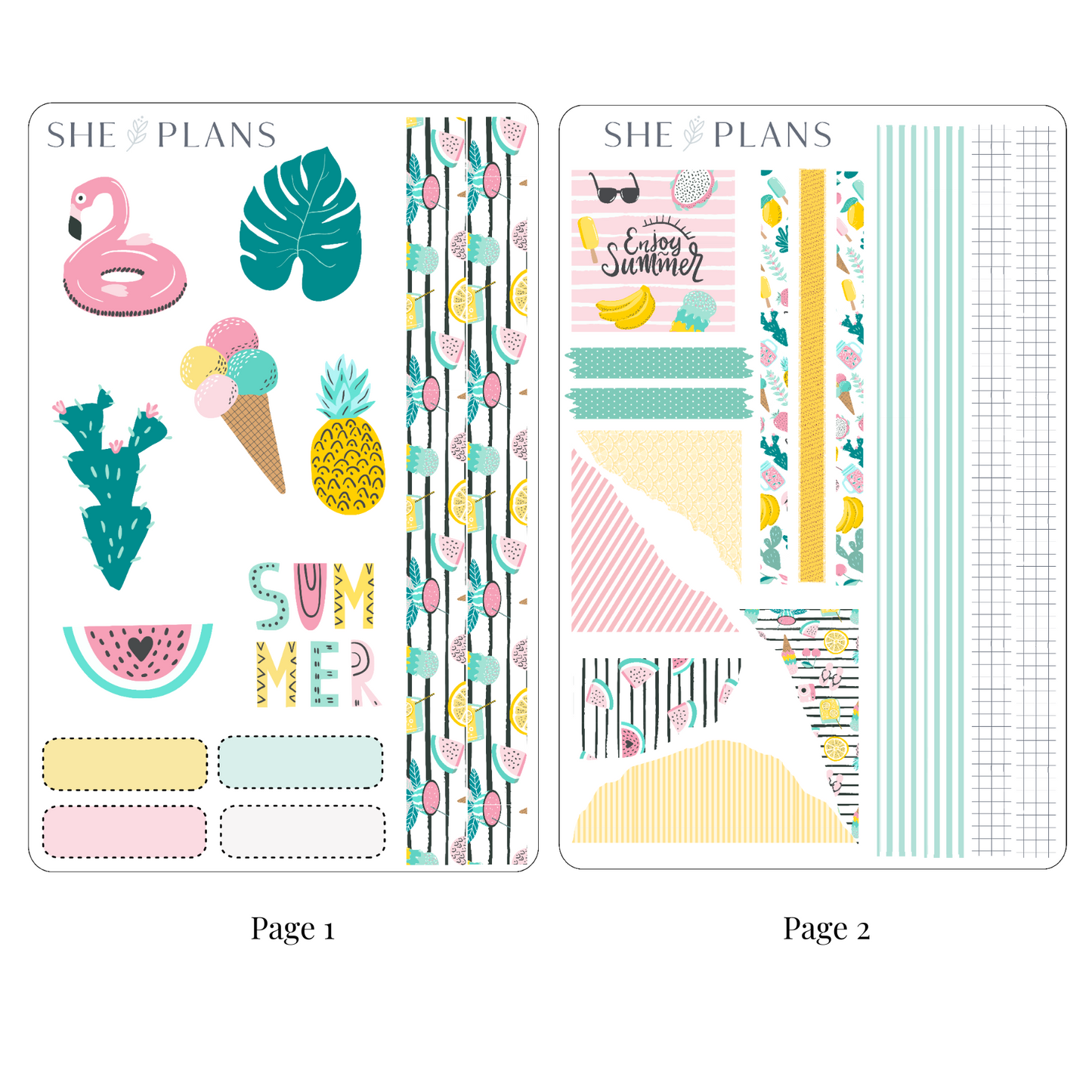 Tropical Vibes Sticker Kit