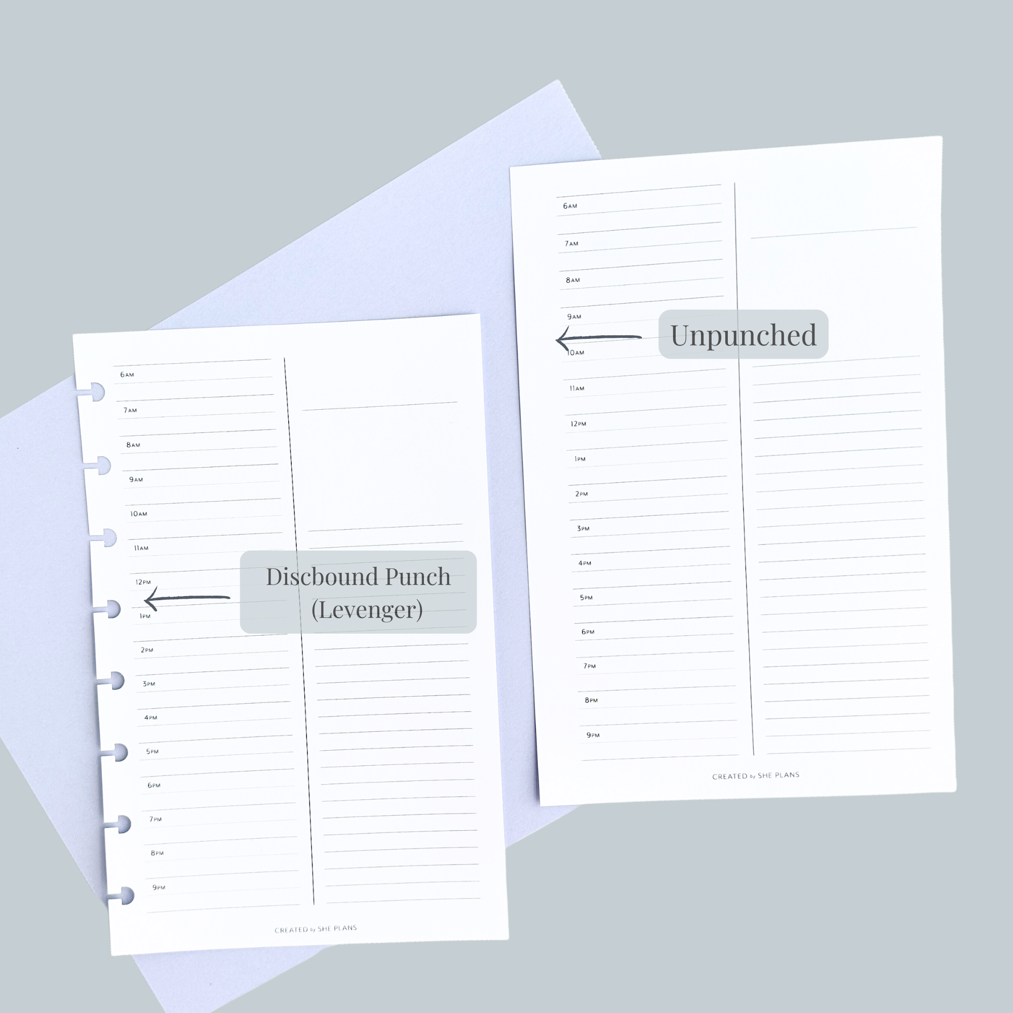 Horizontal Weekly Discbound Inserts (6 Months) – She Plans