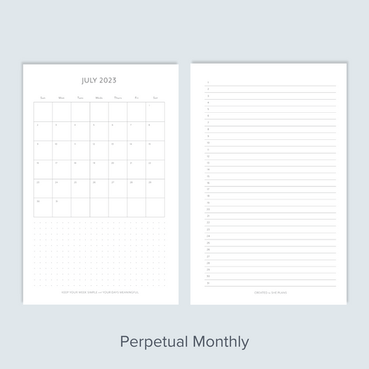 Perpetual Monthly Discbound Inserts (6 Months)