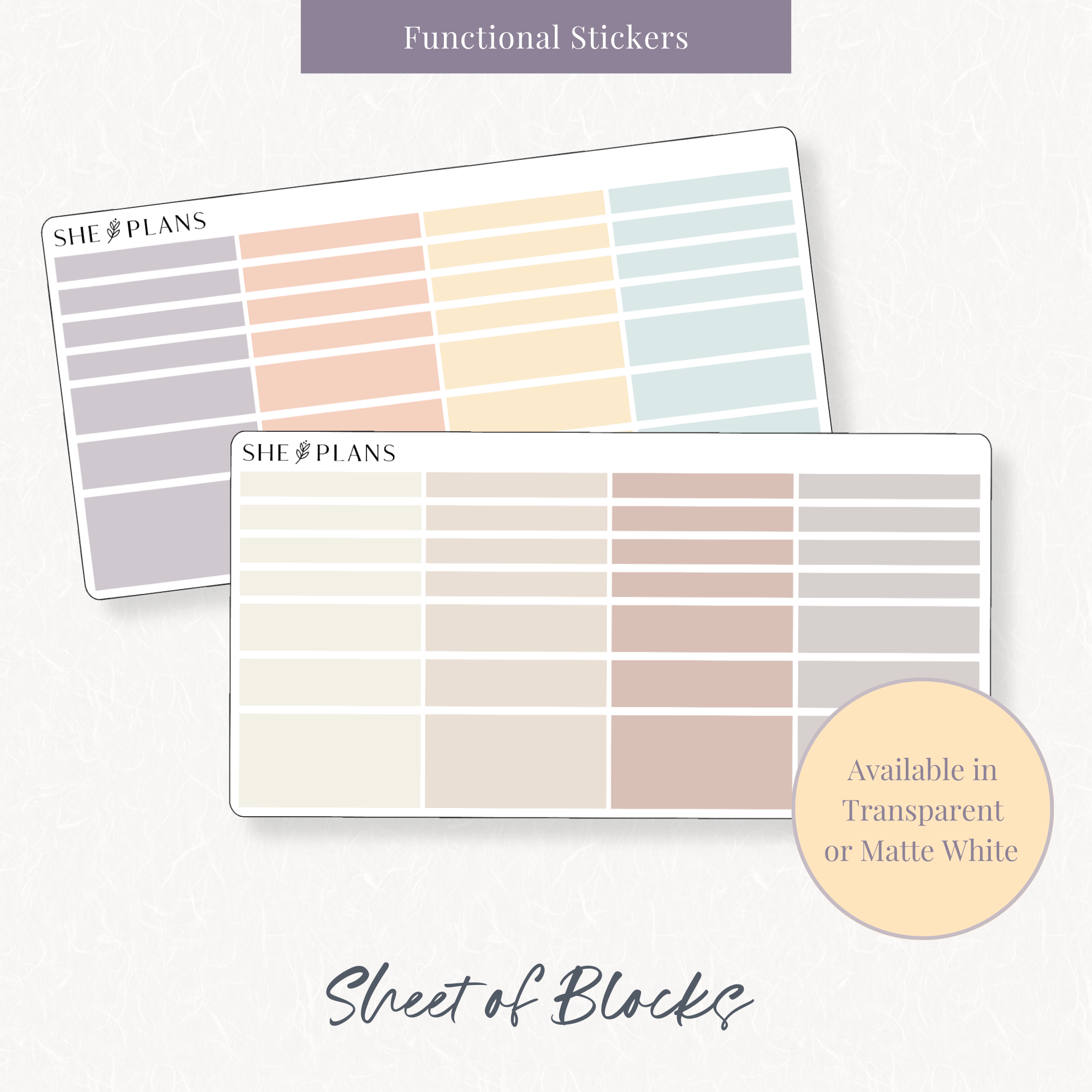 She Builds Sticker Block Stickers – She Plans