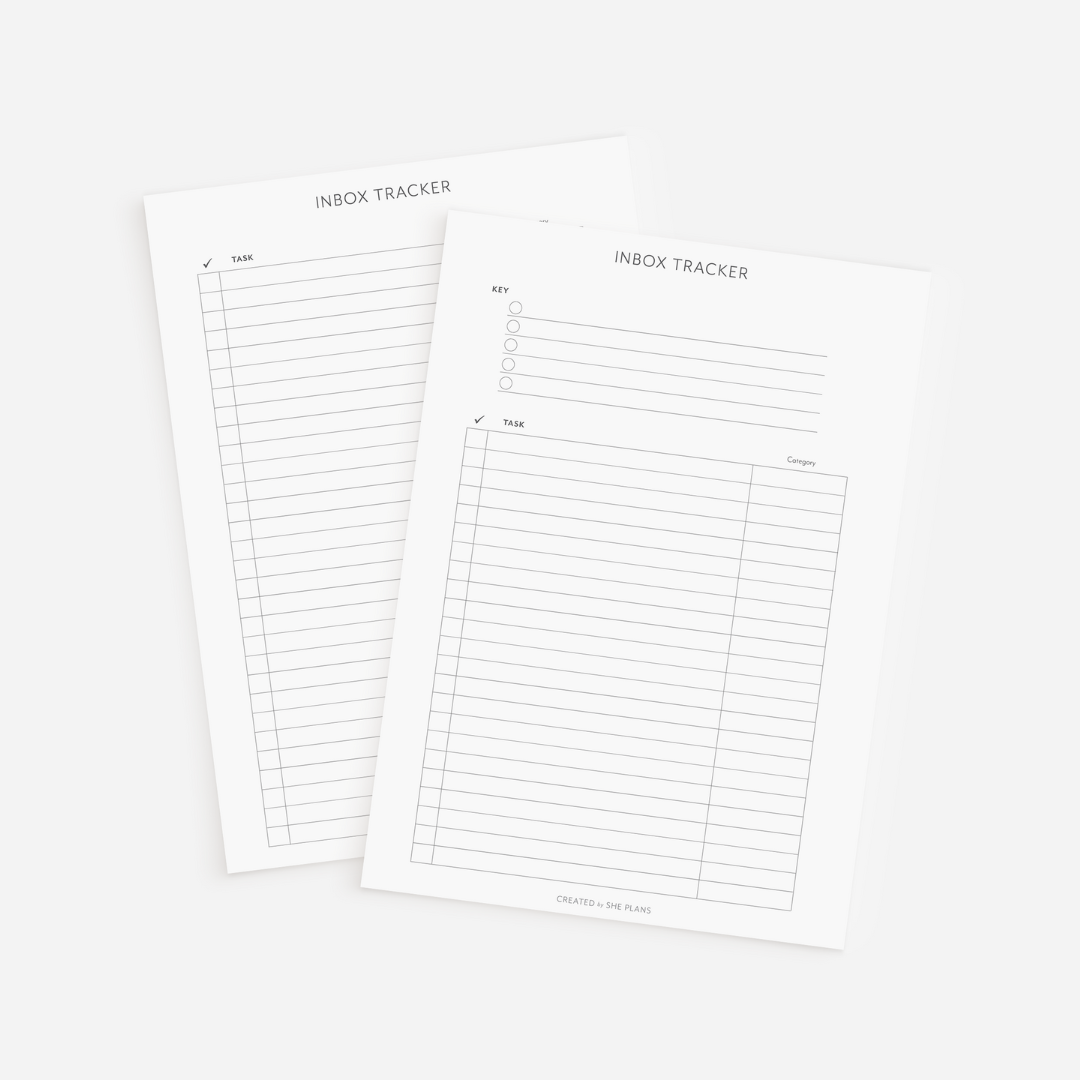 Inbox Tracker Sheets