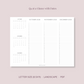 2026 Printable Quarterly At-A-Glance Planner