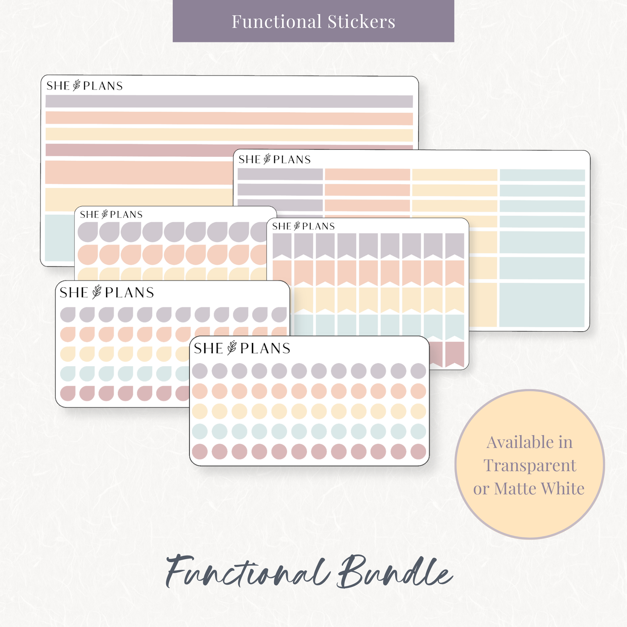 She Representative Sticker Functional Bundle Stickers – She Plans