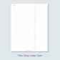 Flex Daily Letter Size Printable