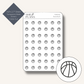 Basketball Icon Circle Cut Sticker
