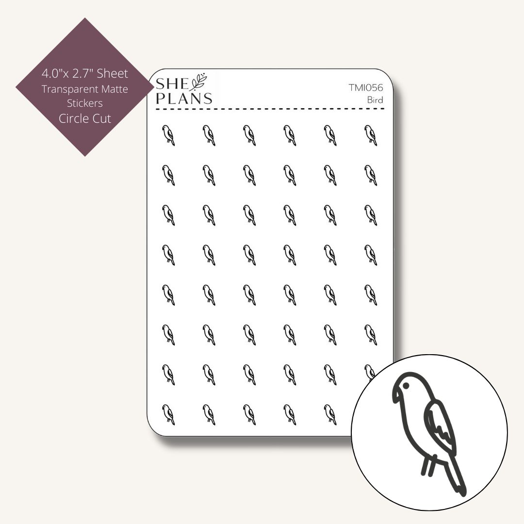 Bird Icon Stickers (Transparent)