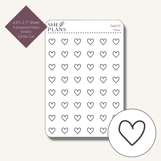 Heart Icon Stickers (Transparent)