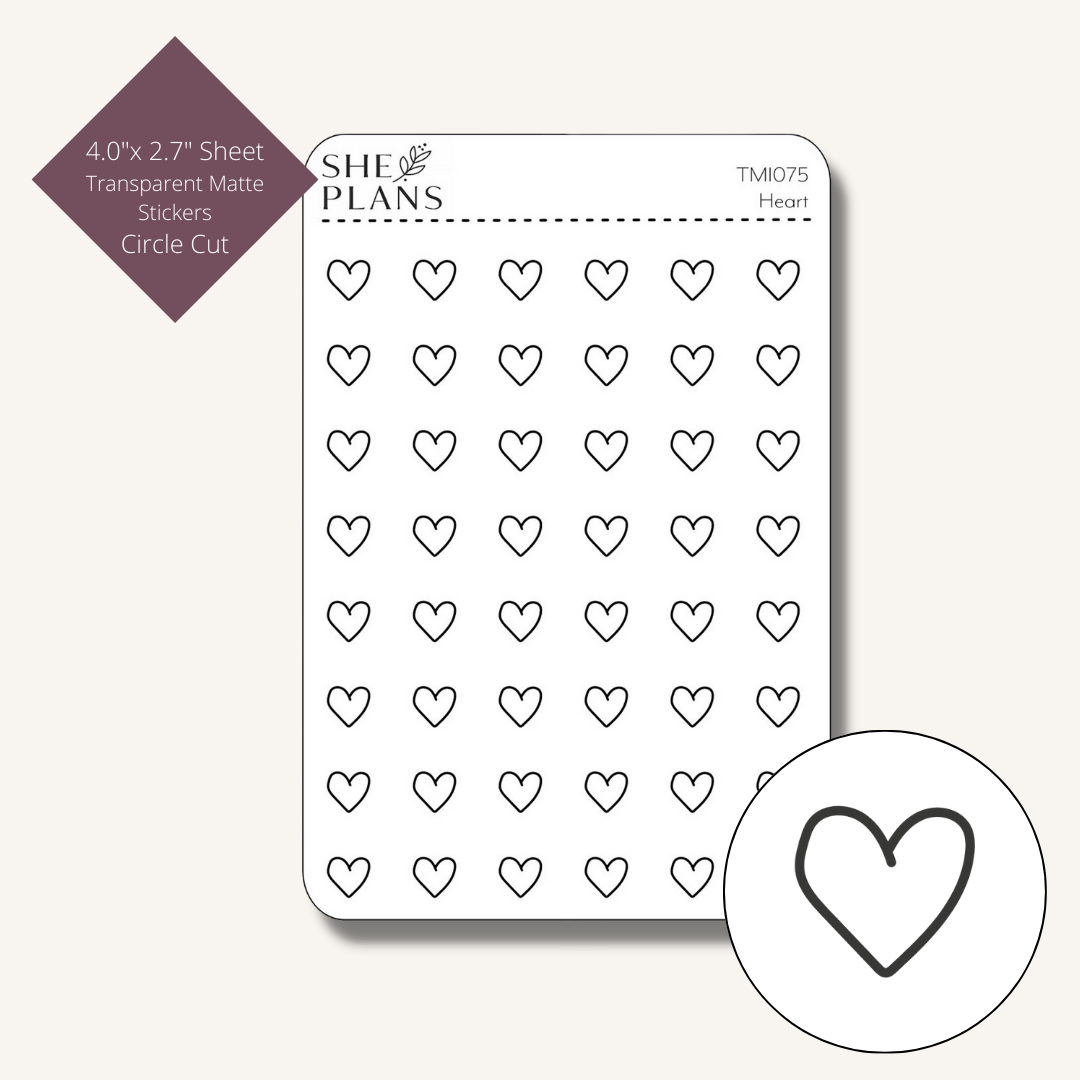 Heart Icon Stickers (Transparent)