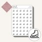 Ice Skating Icon Stickers (Transparent)