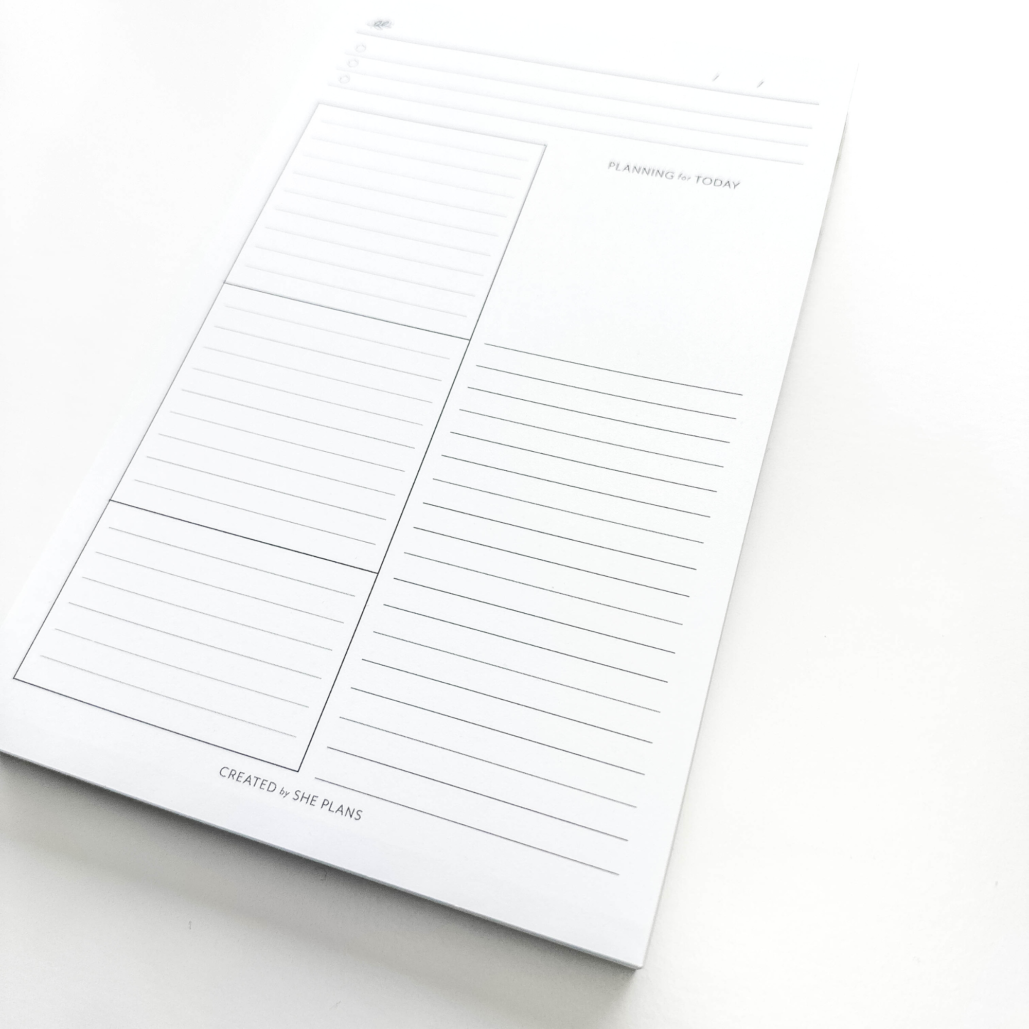 Daily Block Notepad – She Plans